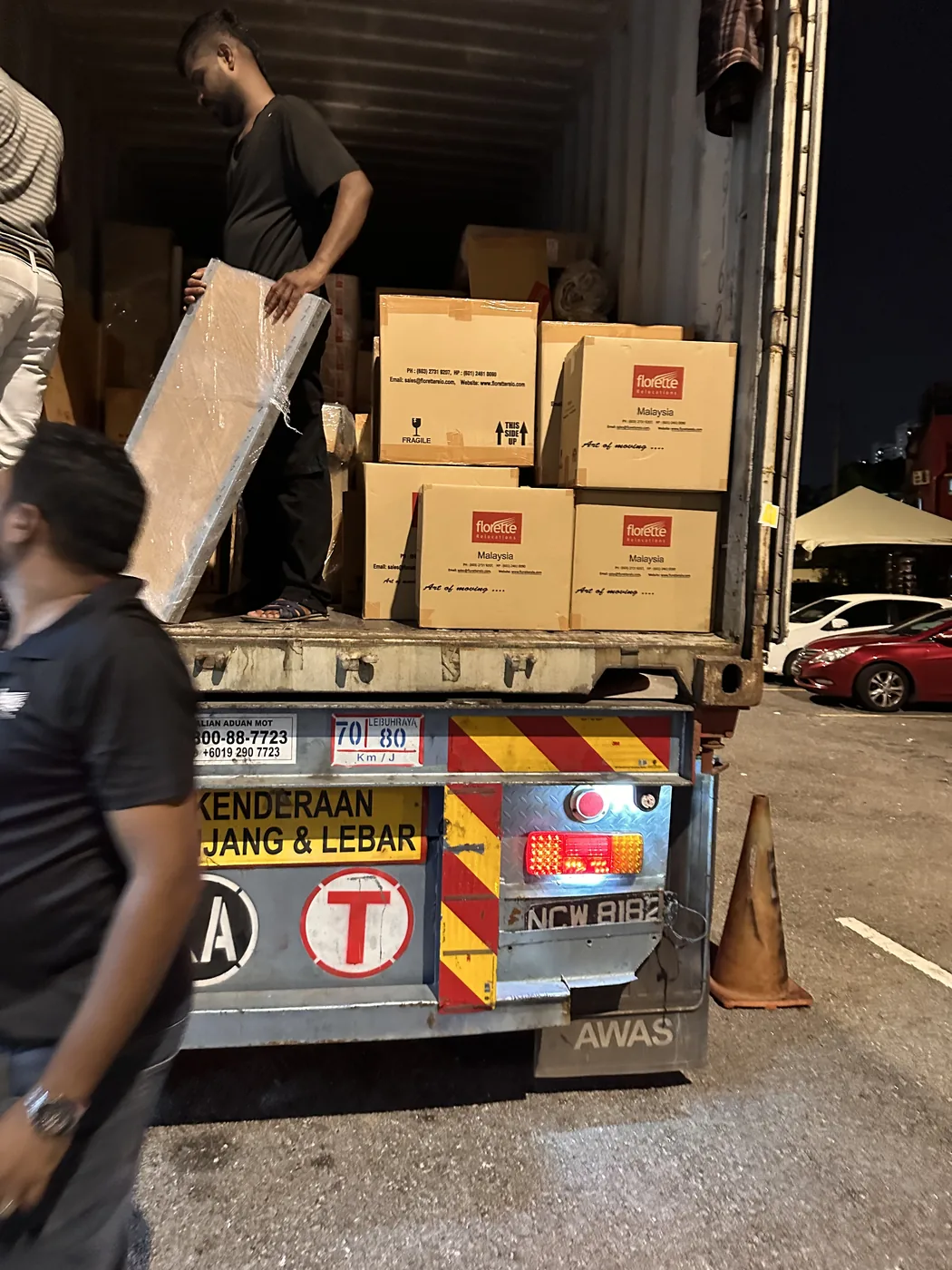 Professional packing services in progress at client home