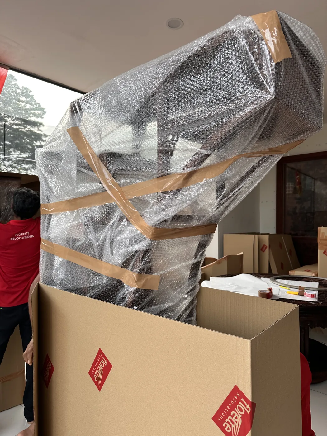 Packing and crating services for international relocation
